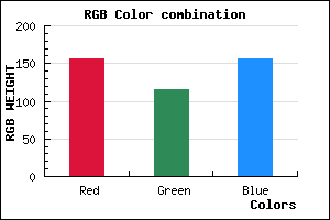 rgb background color #9C749C mixer