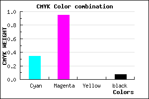 #9C0CEE color CMYK mixer