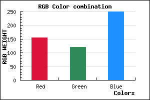 rgb background color #9C78FA mixer