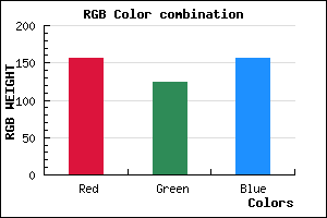 rgb background color #9C7C9C mixer