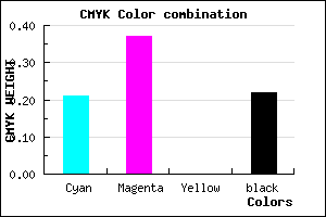 #9C7CC6 color CMYK mixer