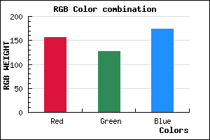 rgb background color #9C7FAD mixer