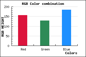rgb background color #9C80B8 mixer