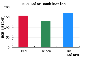 rgb background color #9C81A8 mixer