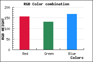 rgb background color #9C84A8 mixer