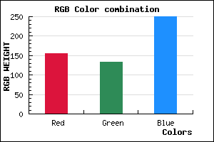 rgb background color #9C85FA mixer