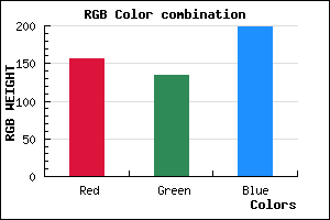 rgb background color #9C87C7 mixer