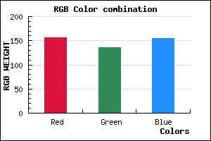 rgb background color #9C889B mixer