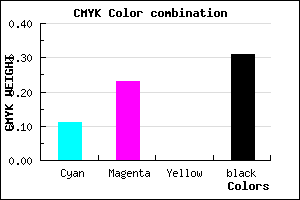#9C88B0 color CMYK mixer