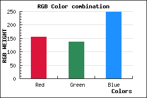 rgb background color #9C88F8 mixer