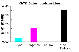 #9C8AA2 color CMYK mixer
