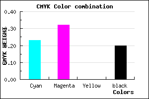 #9C8BCB color CMYK mixer