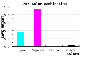 #9C0EF5 color CMYK mixer