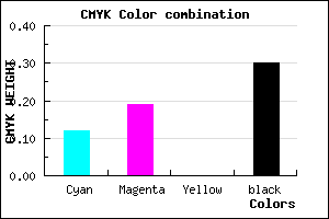 #9C90B2 color CMYK mixer