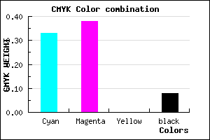#9C90EA color CMYK mixer