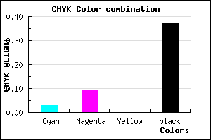 #9C92A0 color CMYK mixer