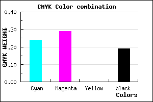 #9C92CE color CMYK mixer
