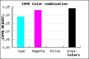 #9C95C1 color CMYK mixer