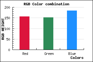 rgb background color #9C98B8 mixer