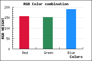 rgb background color #9C98BE mixer