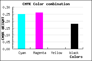 #9C9BD1 color CMYK mixer