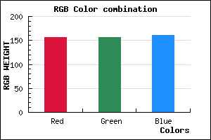 rgb background color #9C9CA0 mixer