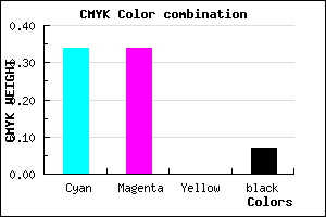 #9C9CEE color CMYK mixer