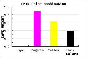 #9C1239 color CMYK mixer