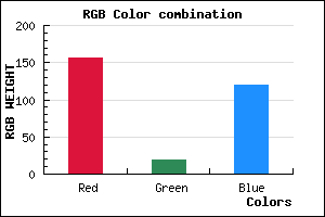 rgb background color #9C1377 mixer
