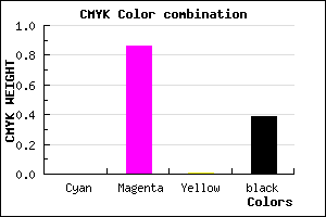 #9C169A color CMYK mixer