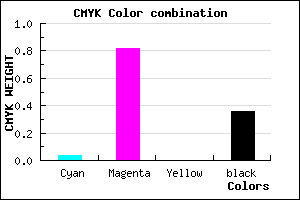 #9C1DA2 color CMYK mixer