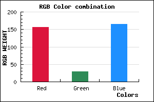rgb background color #9C1DA5 mixer