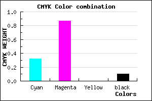 #9C1DE6 color CMYK mixer