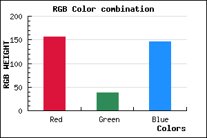 rgb background color #9C2692 mixer