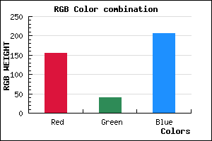 rgb background color #9C28CE mixer