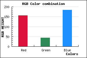 rgb background color #9C2CB8 mixer