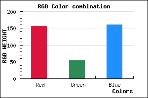 rgb background color #9C36A0 mixer