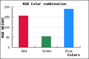 rgb background color #9C36BE mixer