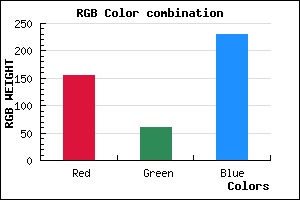 rgb background color #9C3CE6 mixer