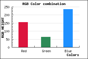 rgb background color #9C40EB mixer