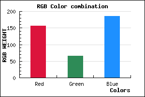 rgb background color #9C41B9 mixer