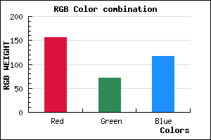 rgb background color #9C4875 mixer
