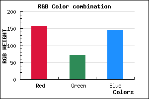rgb background color #9C4891 mixer