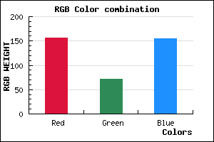 rgb background color #9C489B mixer