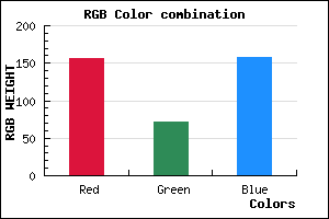 rgb background color #9C489E mixer