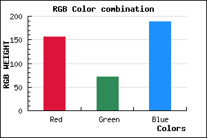 rgb background color #9C48BD mixer
