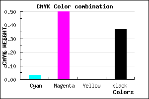 #9C50A0 color CMYK mixer