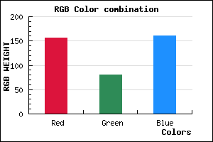 rgb background color #9C50A0 mixer