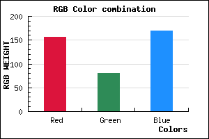 rgb background color #9C50AA mixer
