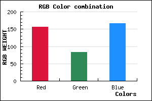 rgb background color #9C53A7 mixer